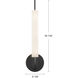 Wick 5.13 inch Urban Bronze Wall Sconce Wall Light
