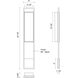 Aspen LED 32.88 inch Black Exterior Wall Sconce