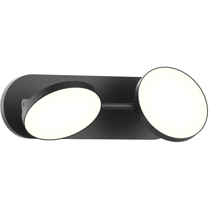 Novel LED 13.25 inch Black Bath Vanity Light Wall Light