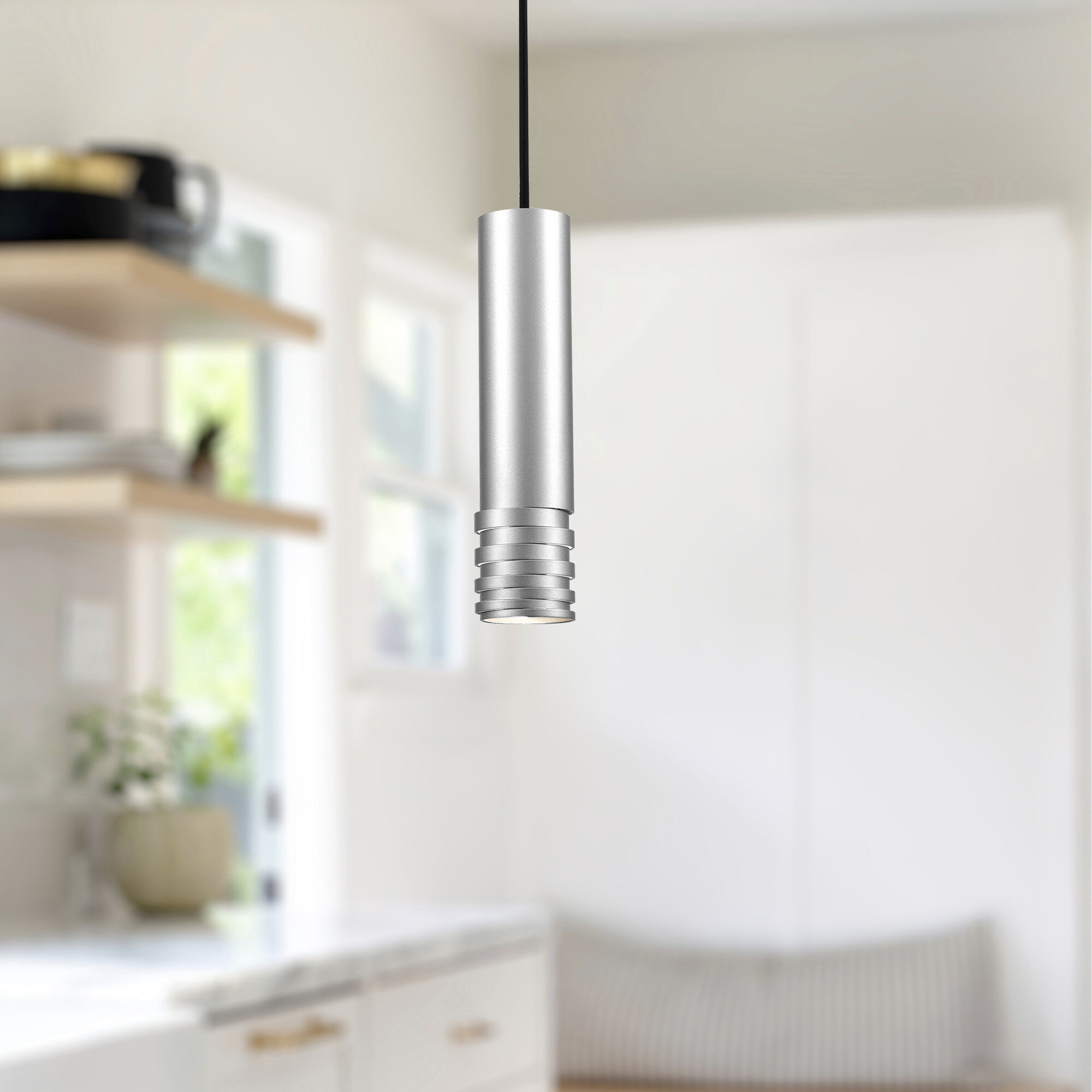 Milca 1 Light 2.38 inch Brushed Nickel Pendant Ceiling Light