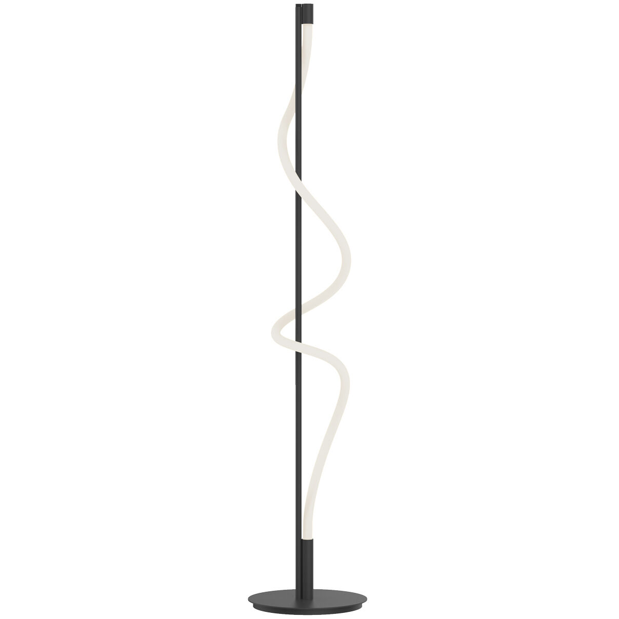 Cursive 60 inch 20.00 watt Black Floor Lamp Portable Light