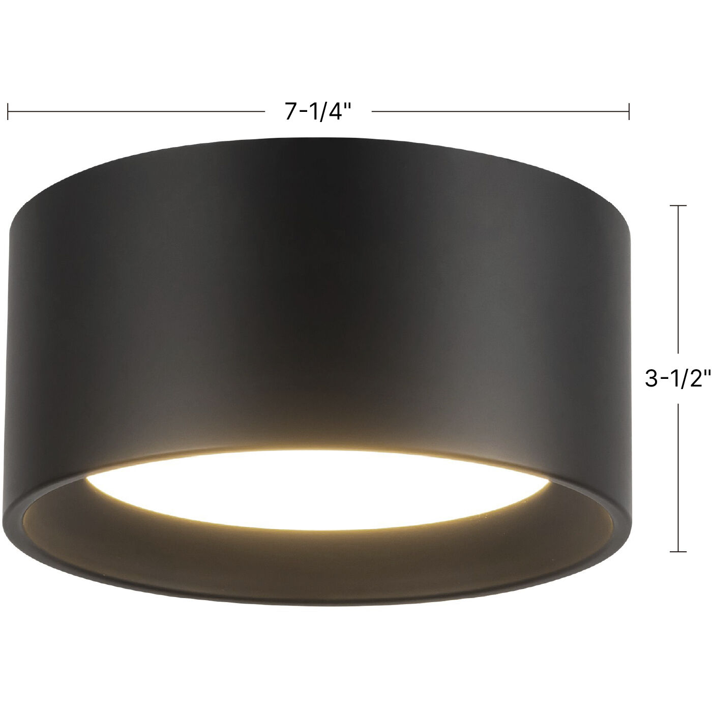 Uma 7.25 inch White Semi-Flush Mount Ceiling Light
