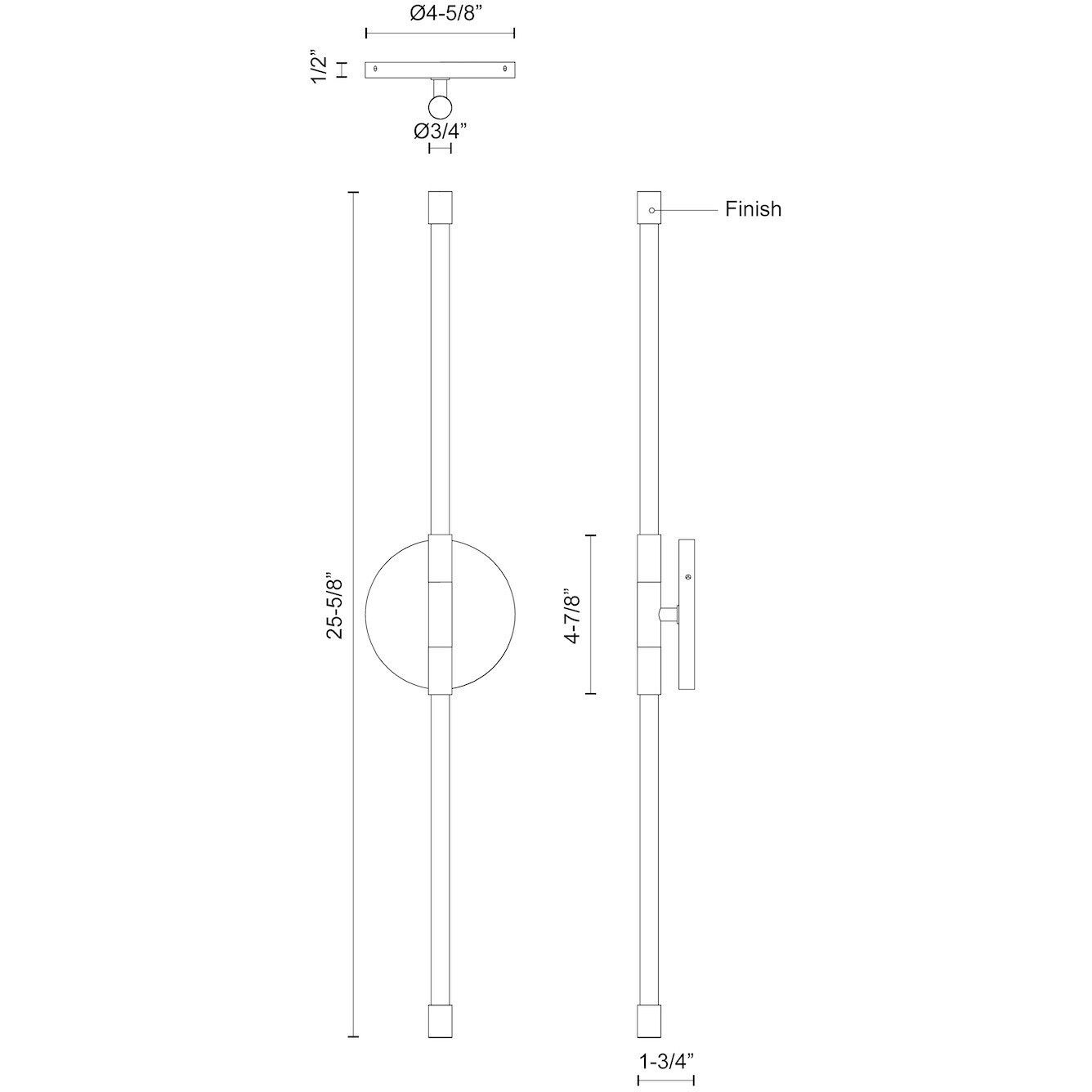 Motif Wall Sconce Wall Light in Brushed Gold