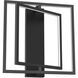 Mondrian LED 15.75 inch Black Semi-Flush Mount Ceiling Light