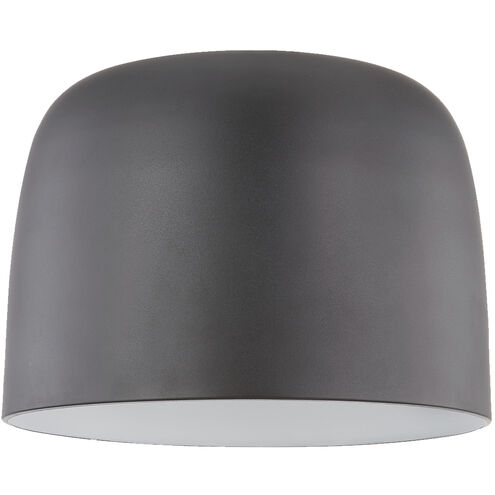 Cayne LED 12.13 inch Black and White Flush Mount Ceiling Light