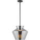 Trinity Pendant Ceiling Light in Chrome Glass