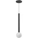 Elixir LED 4 inch Black Pendant Ceiling Light