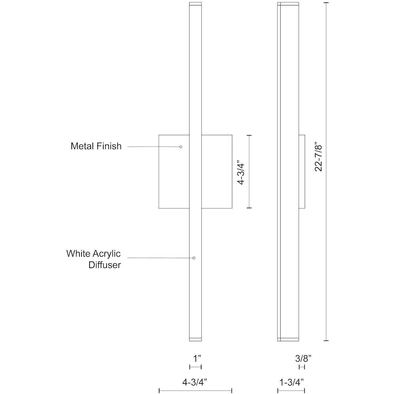 Vega Wall Sconce Wall Light in Brushed Gold