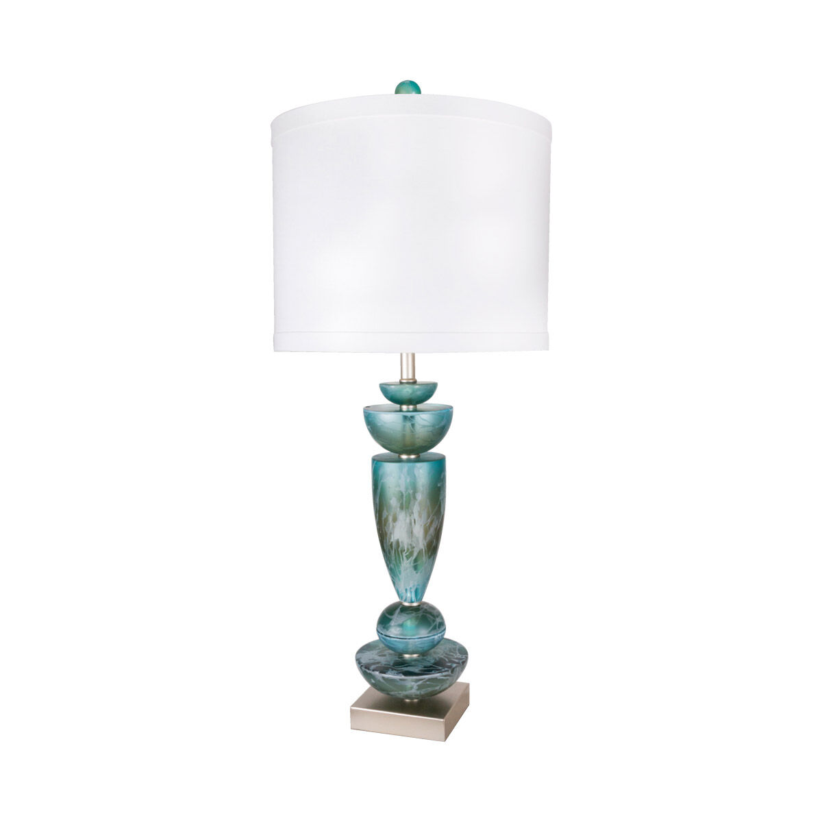 Flagship 35 inch 150 watt Silver Table Lamp Portable Light