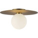 Elixir LED 14.13 inch Brushed Gold Flush Mount Ceiling Light