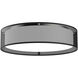 Dalton LED 20 inch Black Organza Flush Mount Ceiling Light