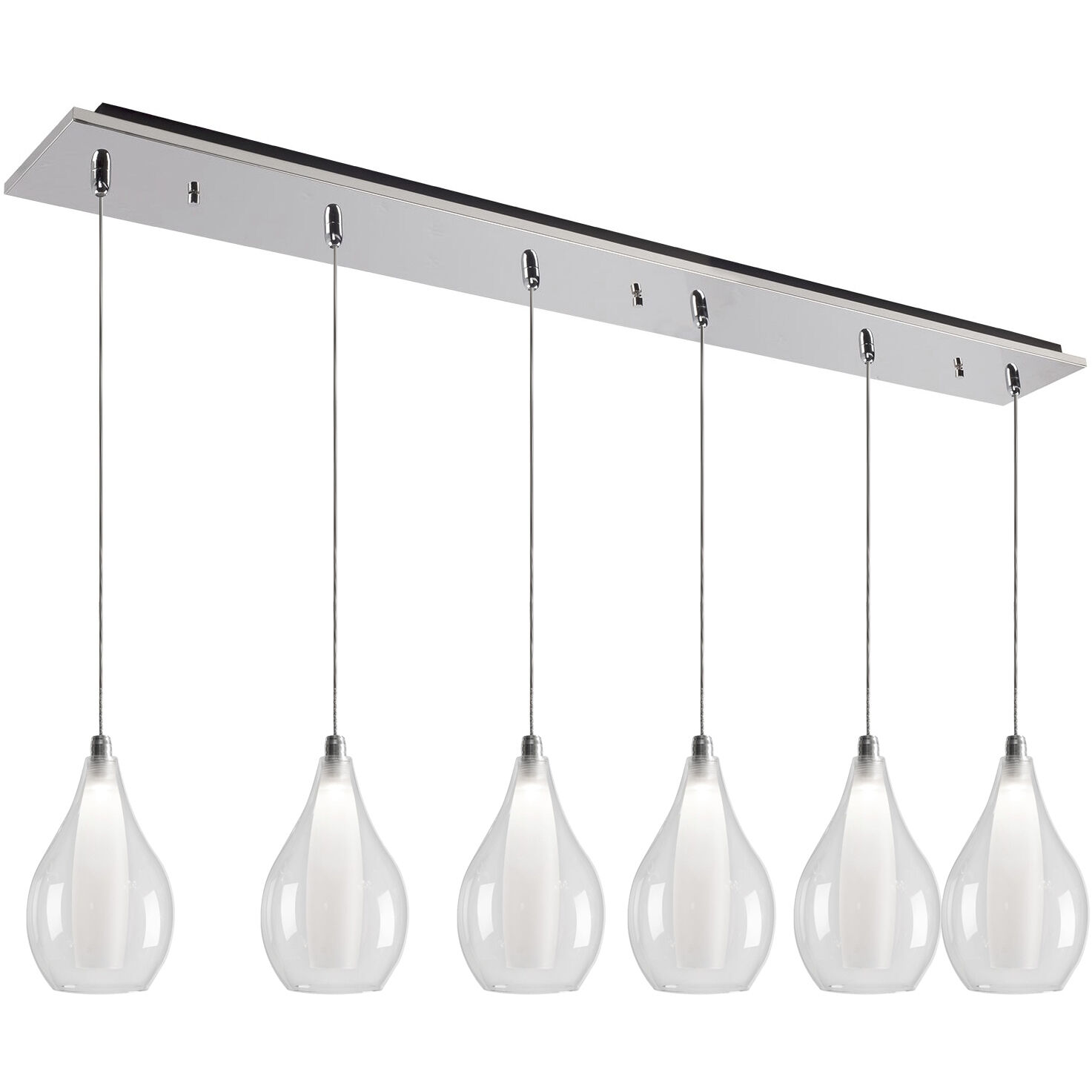 Victoria Multi Pendant Ceiling Light in Chrome
