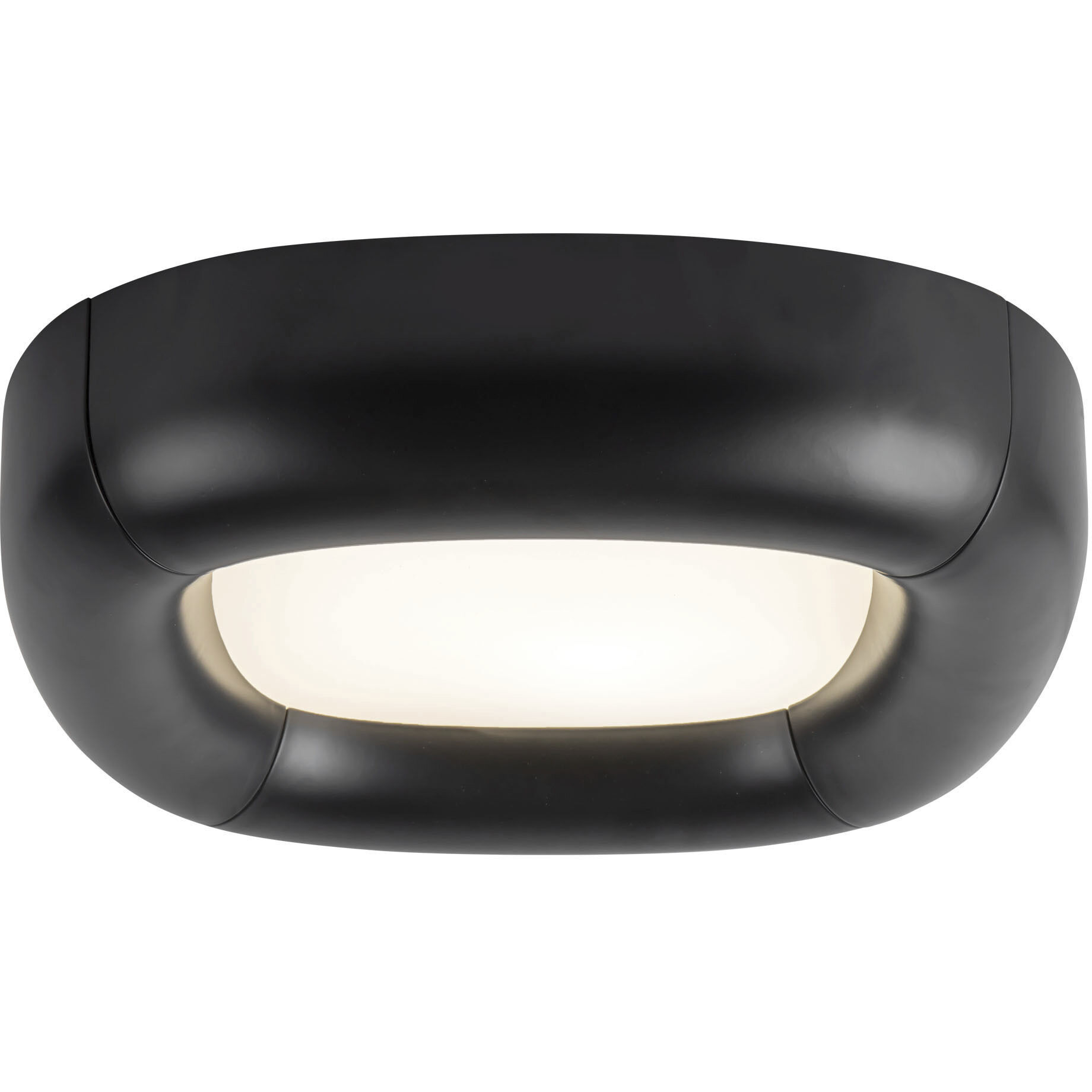 Folio 14.5 inch Black Flush Mount Ceiling Light