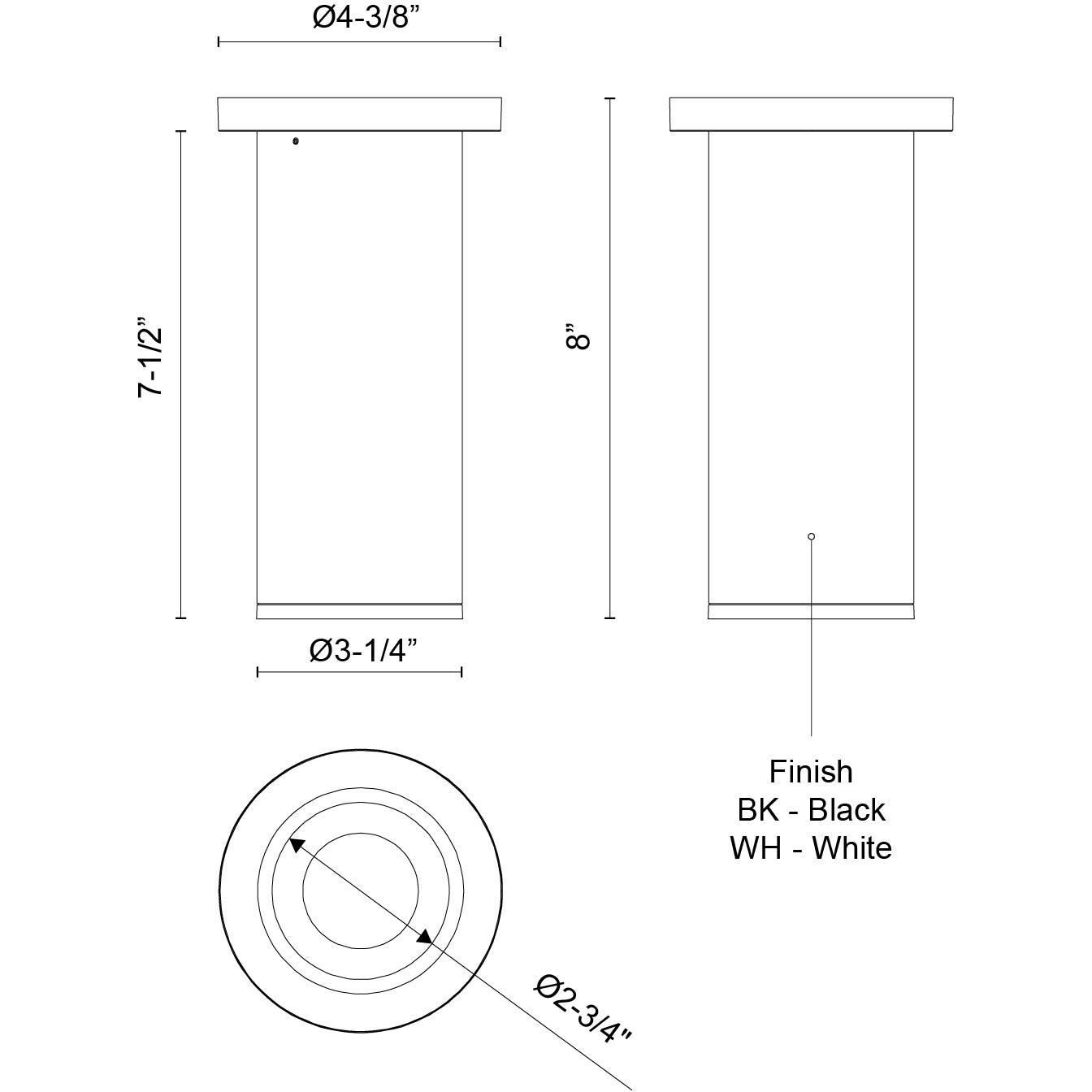Lorna LED 4.38 inch Black Ceiling Mount Ceiling Light
