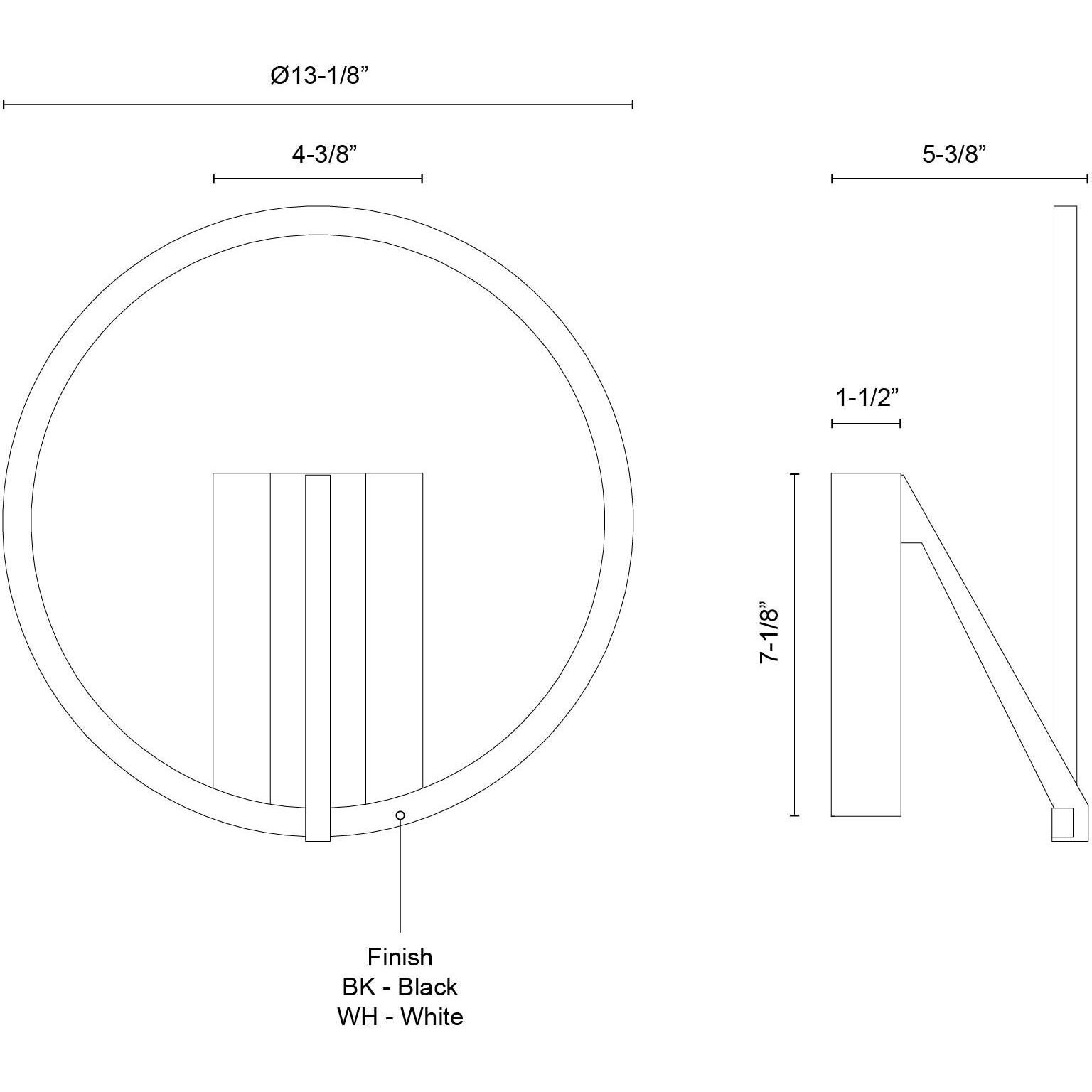 Roda Wall Sconce Wall Light in White