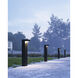 Evans 120-277V 24.00 watt Black Exterior Bollard