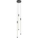 Motif LED 5.5 inch Black Multi-Pendant Ceiling Light