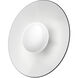 Cruz LED 15 inch Metal - Black and White Flush Mount Ceiling Light in Spun Aluminum Shade