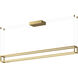 Plaza Linear Pendant Ceiling Light in Brushed Gold