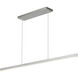 Vega LED 45 inch Brushed Nickel Linear Pendant Ceiling Light