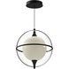 Aries LED 12.13 inch Black Pendant Ceiling Light