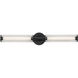 Braga LED 27.88 inch Black Bath Vanity Light Wall Light
