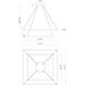Piazza LED 31.5 inch White Chandelier Ceiling Light