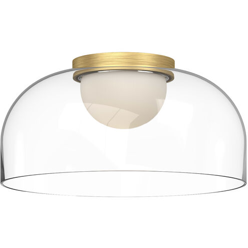 Cedar LED 12 inch Brushed Gold Flush Mount Ceiling Light