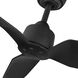 Hugo 52 inch Matte Black Exterior Ceiling Fan