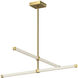 Blade LED 1 inch Brushed Gold Chandelier Ceiling Light