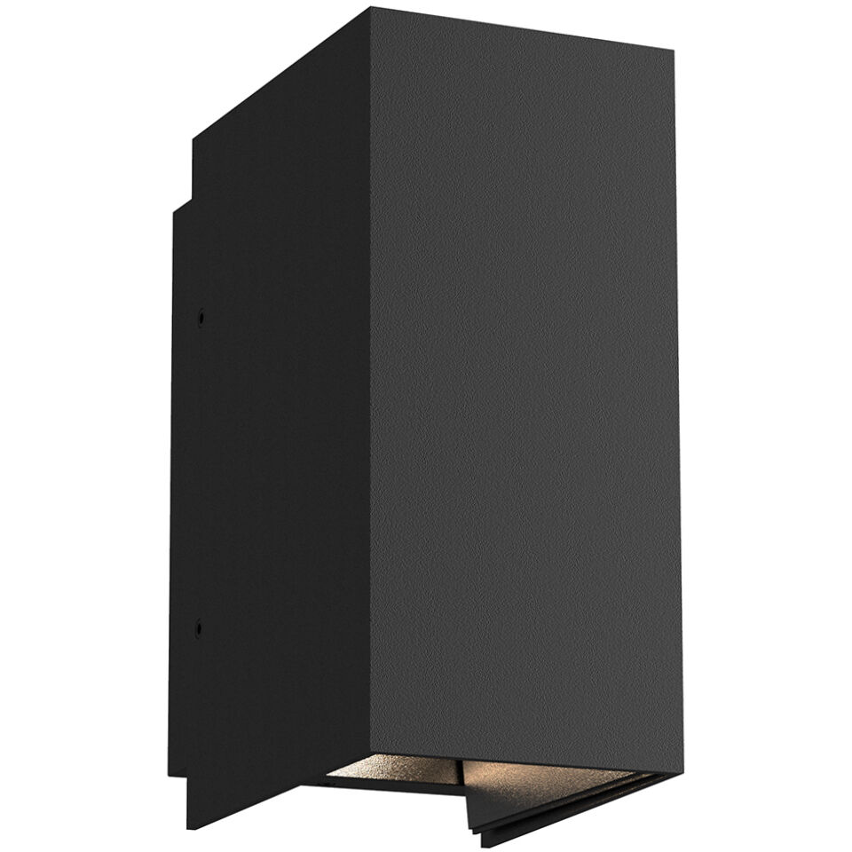 Helsinki LED 6.75 inch Black Exterior Wall Sconce