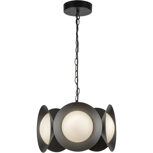 Cleo LED 16 inch Black Chandelier Ceiling Light