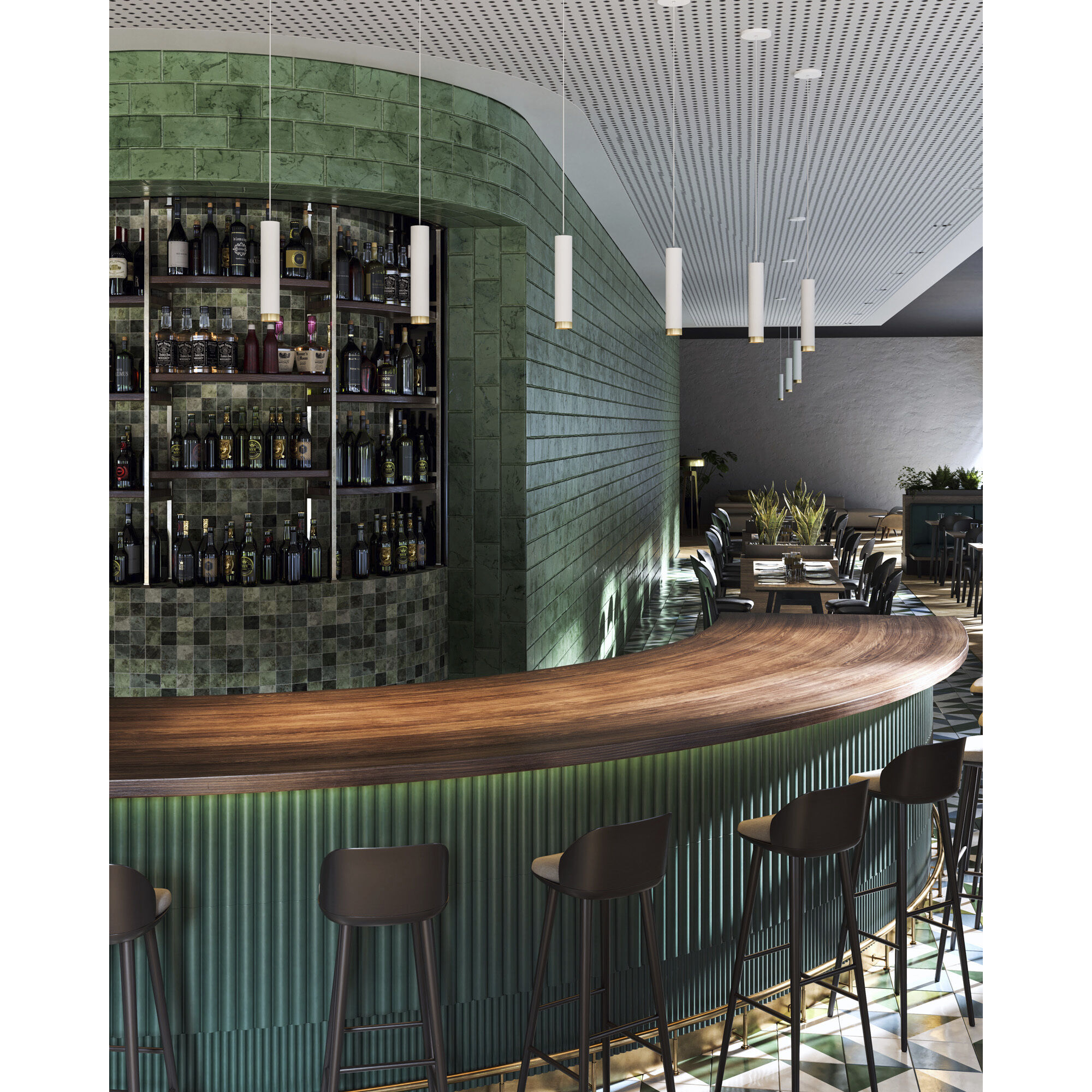 Lorna LED 2.25 inch White Pendant Ceiling Light