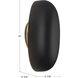 Perle 5.88 inch Matte Black ADA Wall Sconce Wall Light