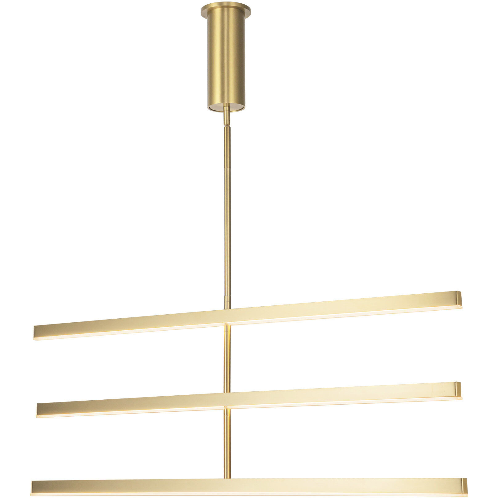 Vega LED 0.75 inch Brushed Gold Chandelier Ceiling Light