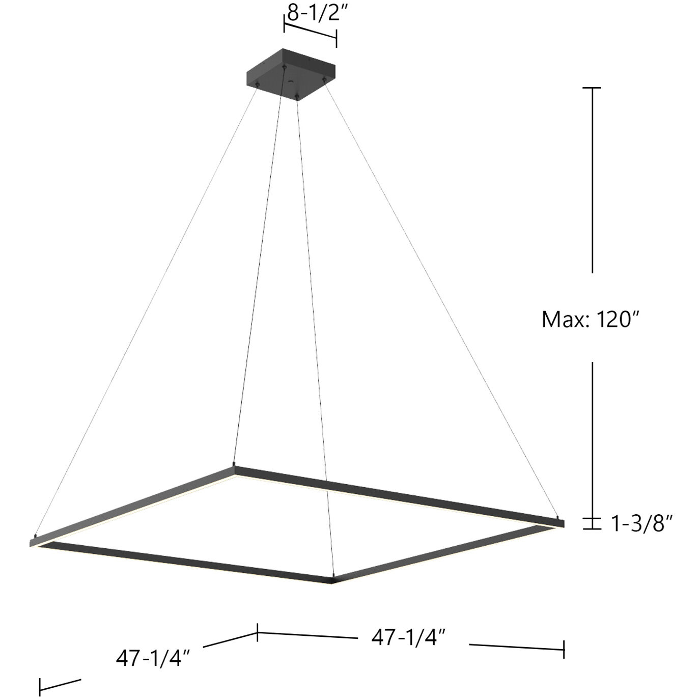 Piazza Pendant Ceiling Light in Brushed Gold