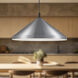 Dorothy 1 Light 26 inch Brushed Nickel With Black Detail Pendant Ceiling Light