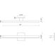 Vega LED 23 inch Black Bath Vanity Light Wall Light