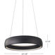 Halo LED 24.38 inch Black Pendant Ceiling Light