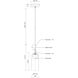 Stylo LED 4 inch Brushed Nickel Pendant Ceiling Light