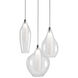 Victoria LED 11 inch Chrome Multi Pendant Ceiling Light