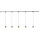 Faria 120 Brushed Gold Trilo Track Ceiling Light