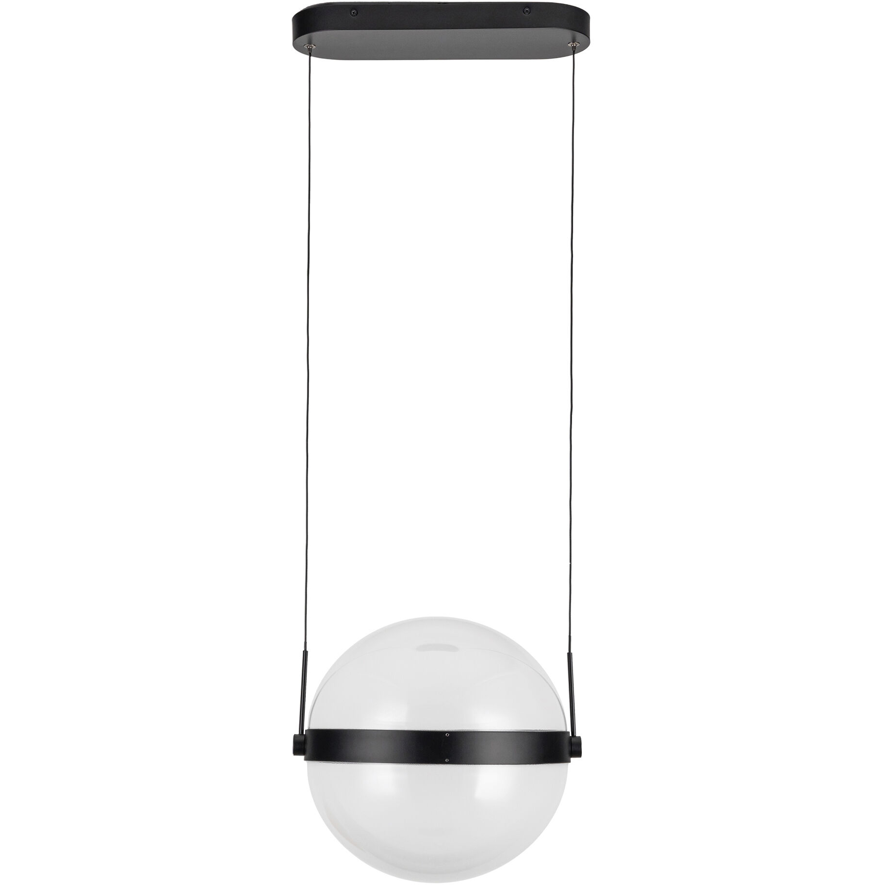 Pisces LED 11.88 inch Black/Light Guide Pendant Ceiling Light