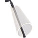Mulberry LED 5.38 inch Black and Light Guide Wall Sconce Wall Light