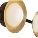 Cleo Bath Vanity Light Wall Light in Brushed Gold