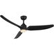 Hugo 52 inch Matte Black Exterior Ceiling Fan