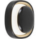 Pebble 8.25 inch Glossy Black ADA Wall Sconce Wall Light