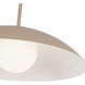Regent 1 Light 19 inch Peach Pendant Ceiling Light