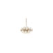 Rivoli LED 29 inch Brass Chandelier Ceiling Light in Vintage Brass
