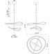 Collide LED 24.75 inch Black Pendant Ceiling Light